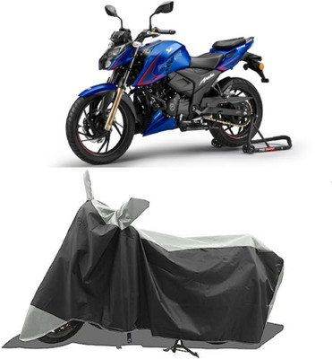 GROFATIK Two Wheeler Cover for TVS(Apache RTR 200, Grey)