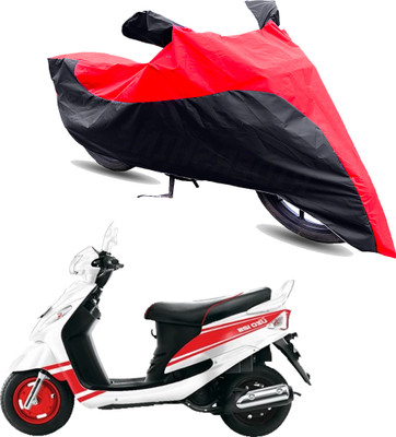 Motodreka Two Wheeler Cover for Mahindra(Rodeo UZO, Red, Black)