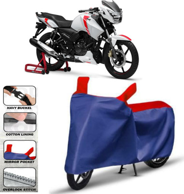 HWSXQAE Waterproof Two Wheeler Cover for TVS(Apache RTR 160, Red)