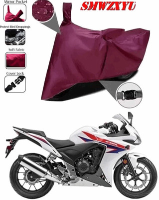 smwzxyu Waterproof Two Wheeler Cover for Honda(CBR500R, Maroon)