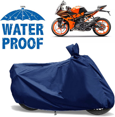 AutoGalaxy Waterproof Two Wheeler Cover for KTM(RC 200 BS6, Blue)