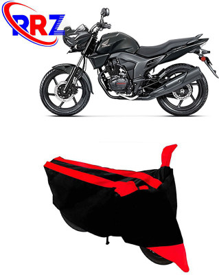 AutoGalaxy Waterproof Two Wheeler Cover for Honda(CB Trigger, Black, Red)