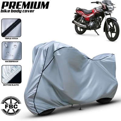 FBC Waterproof Two Wheeler Cover for TVS(Star City, Silver)