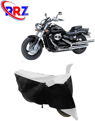 RRZ Waterproof Two Wheeler Cover for Suzuki(Intruder M800, Black, White)