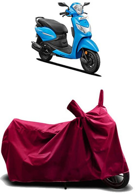 AASHTIK AMRT Two Wheeler Cover for Hero(Pleasure+ 110, Maroon)
