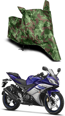 Furious3D Two Wheeler Cover for Yamaha(YZF-R15 V2, Multicolor)