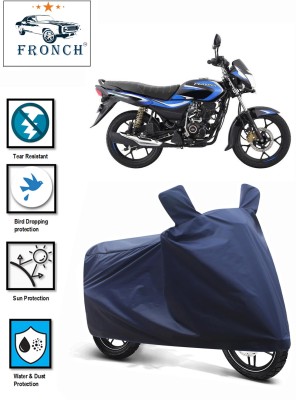 FRONCH Waterproof Two Wheeler Cover for Bajaj(Platina 110, Blue)