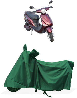 Tricway Two Wheeler Cover for Avon(E Star BS6, Green)