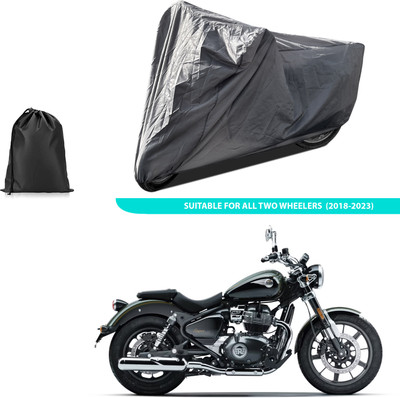 PAGORA Two Wheeler Cover for Royal Enfield(Meteor BS6, Grey)