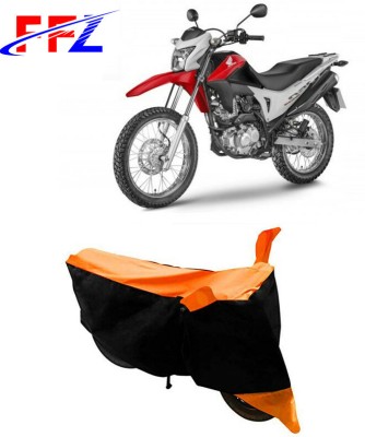 FFZ Waterproof Two Wheeler Cover for Honda(NXR 160, Black, Orange)