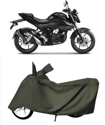 BbcMart Waterproof Two Wheeler Cover for Suzuki(Gixxer 250, Green)