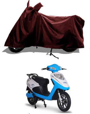 GROFATIK Two Wheeler Cover for Ampere(Reo Elite BS6, Maroon)