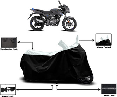 Amexride Two Wheeler Cover for Bajaj(Pulsar 125 Neon, White)