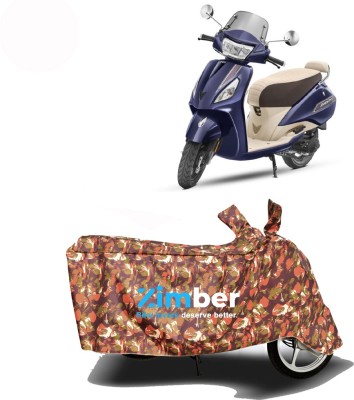 ZIMBER Two Wheeler Cover for TVS(Jupiter classic, Blue)