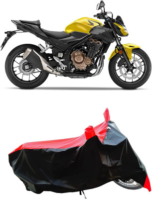 KEDIT Two Wheeler Cover for Honda(CB500F, Red)