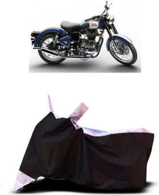 VESMEI Two Wheeler Cover for Royal Enfield(Bullet 500, White)