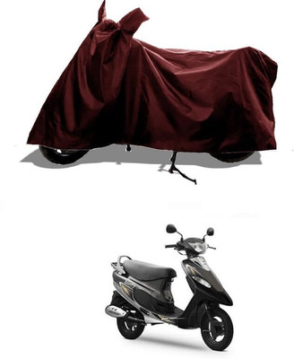 KEDIT Two Wheeler Cover for TVS(Scooty Pep+, Maroon)