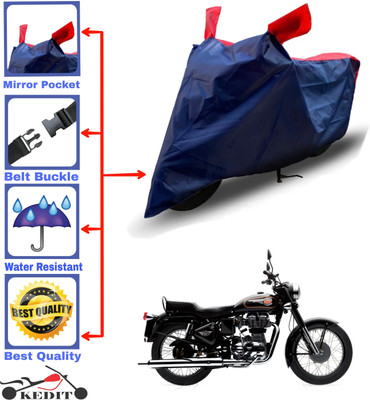 KEDIT Two Wheeler Cover for Royal Enfield(Standard 350, Red, Blue)