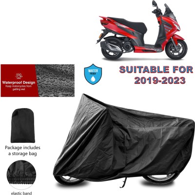 CODOKI Waterproof Two Wheeler Cover for Aprilia(SXR 160 BS6, Black)