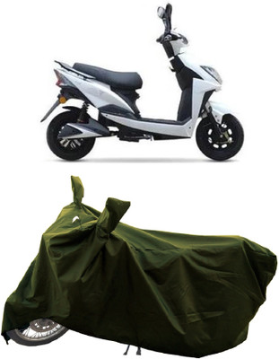 GROFATIK Two Wheeler Cover for Techo Electra(Electra 4S, Green)