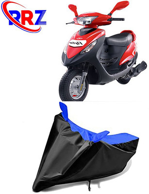RRZ Waterproof Two Wheeler Cover for Mahindra(Flyte, Black, Blue)