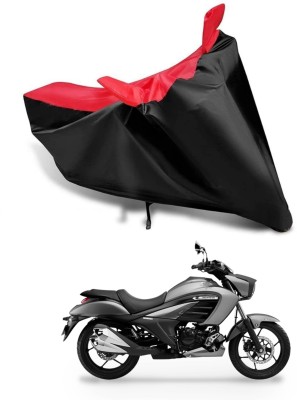 KEDIT Two Wheeler Cover for Suzuki(Intruder 250 BS6, Red, Black)