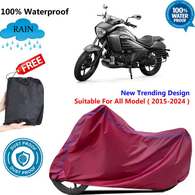 AUTOCAD Waterproof Two Wheeler Cover for Suzuki(intruder 150, Maroon)