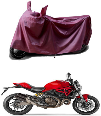 APNEK Waterproof Two Wheeler Cover for Ducati(Monster 82, Maroon)