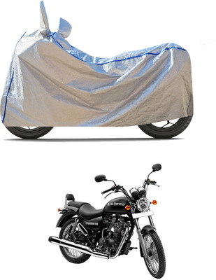 CODOKI Waterproof Two Wheeler Cover for Royal Enfield(Thunderbird 500, Silver)