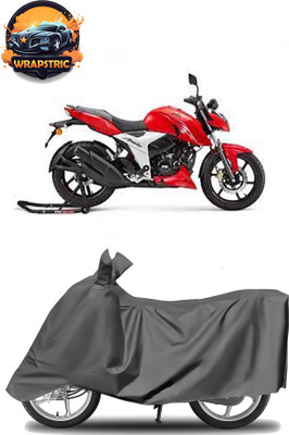 WRAPSTRIC Waterproof Two Wheeler Cover for TVS(Apache RTR 160, Grey)