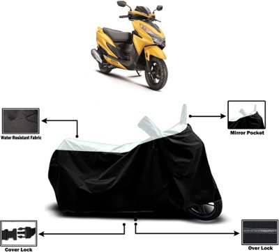 Amexride Two Wheeler Cover for Honda(Grazia, White)