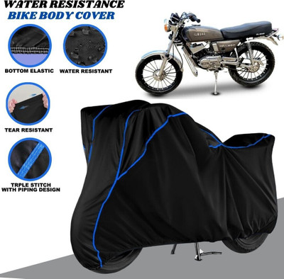 SRP PRODUCT Waterproof Two Wheeler Cover for Yamaha(RX 100, Black, Blue)