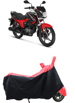 Coxtor Two Wheeler Cover for Hero(New Glamour BS6, Red)