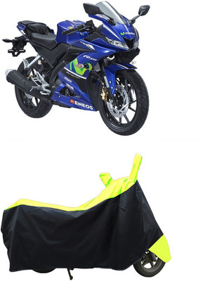 Coxtor Waterproof Two Wheeler Cover for Yamaha(YZF R15 V3 Moto GP Edition BS6, Yellow)