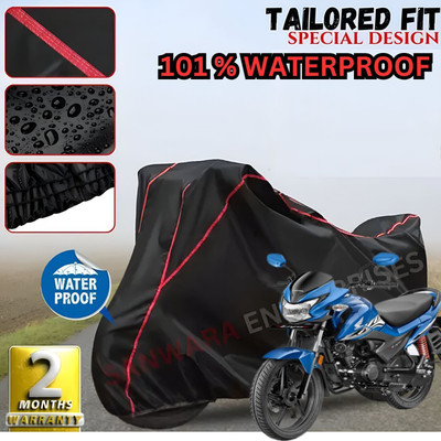 OliverX Waterproof Two Wheeler Cover for Honda(Livo, Black, Red)