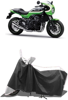 SUGASHRI Waterproof Two Wheeler Cover for Kawasaki(Z900 RS Cafe Racer, White, Black)