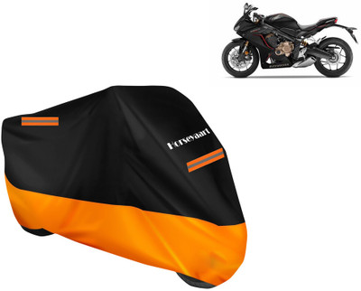 Horseyaart Waterproof Two Wheeler Cover for Honda(CBR650R, Orange)