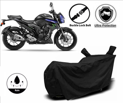 RM Collections Waterproof Two Wheeler Cover for Yamaha(FZ25, Black)