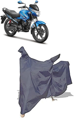 Amexride Two Wheeler Cover for Hero(Glamour FI, Grey)