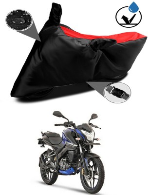 Genipap Two Wheeler Cover for Bajaj(Pulsar NS-160, Black, Red)