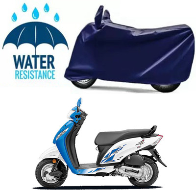 Mdstar Waterproof Two Wheeler Cover for Honda(Activa i, Blue)