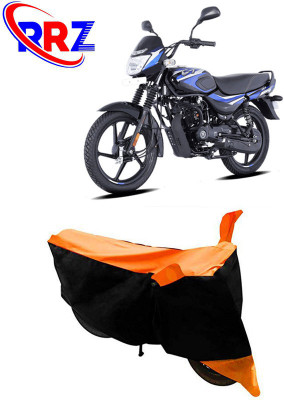 RRZ Waterproof Two Wheeler Cover for Bajaj(CT110, Black, Orange)