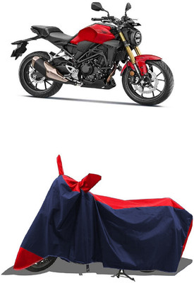 SUGASHRI Waterproof Two Wheeler Cover for Honda(CBR300R BS6, Red, Blue)