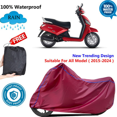 AutoGalaxy Waterproof Two Wheeler Cover for Mahindra(Gusto 125 BS6, Maroon)