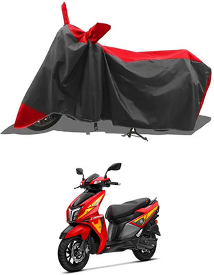 RRZ Two Wheeler Cover for TVS(NTORQ, Black, Red)