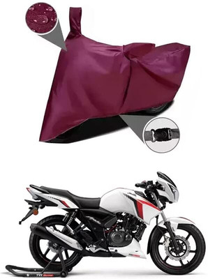 KEDIT Two Wheeler Cover for TVS(Apache RTR 160, Maroon)