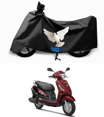 BigFly Two Wheeler Cover for Suzuki(Swish 125, Black)