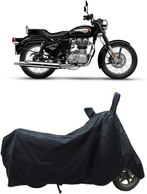 Coxtor Waterproof Two Wheeler Cover for Royal Enfield(350, Black)