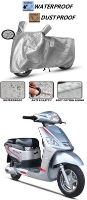 AUTOGARH Waterproof Two Wheeler Cover for Hero(Electric NYX e5, Silver)