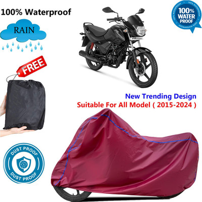 AUTOCAD Waterproof Two Wheeler Cover for Hero(Passion Pro, Maroon)